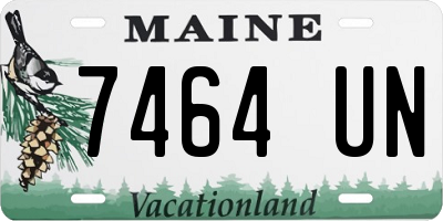 ME license plate 7464UN