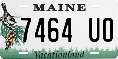 ME license plate 7464UO