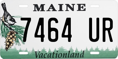 ME license plate 7464UR