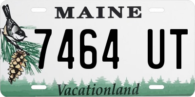 ME license plate 7464UT