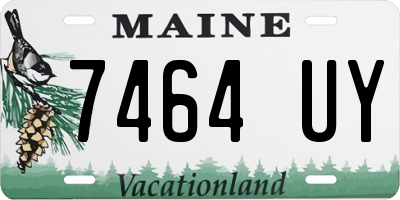 ME license plate 7464UY