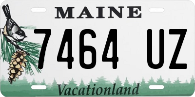 ME license plate 7464UZ
