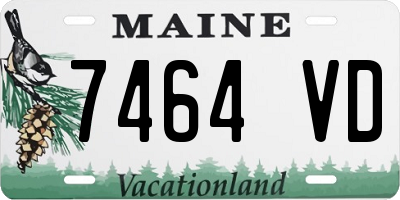 ME license plate 7464VD