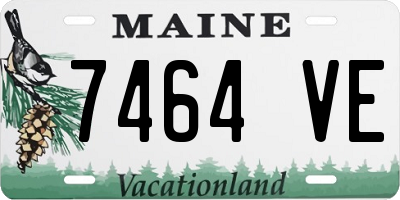 ME license plate 7464VE