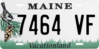 ME license plate 7464VF