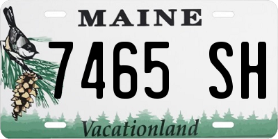 ME license plate 7465SH