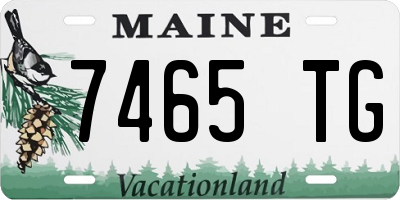 ME license plate 7465TG