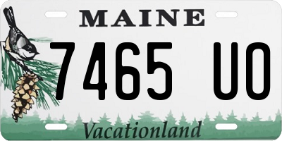 ME license plate 7465UO