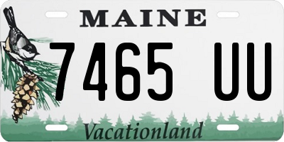 ME license plate 7465UU