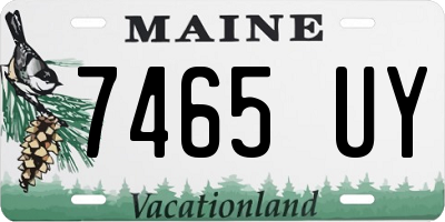 ME license plate 7465UY