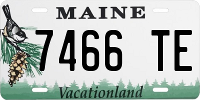 ME license plate 7466TE