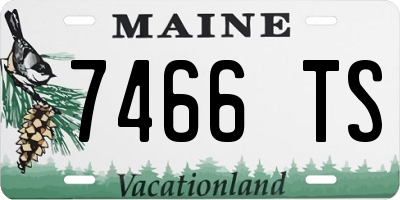 ME license plate 7466TS