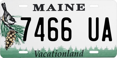 ME license plate 7466UA