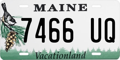 ME license plate 7466UQ