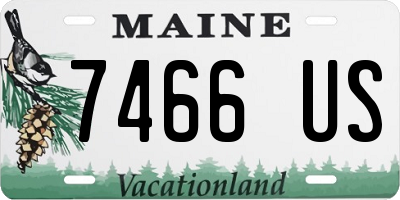 ME license plate 7466US