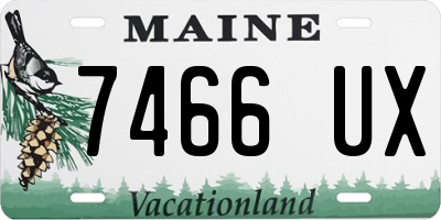 ME license plate 7466UX