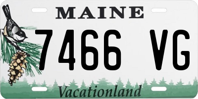 ME license plate 7466VG