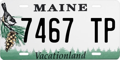 ME license plate 7467TP