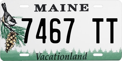 ME license plate 7467TT