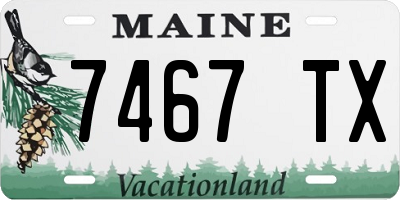 ME license plate 7467TX