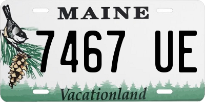 ME license plate 7467UE