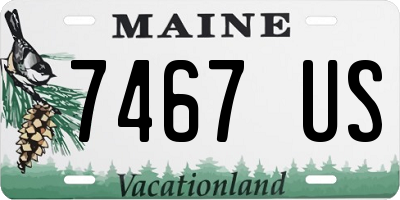 ME license plate 7467US