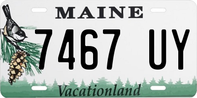 ME license plate 7467UY