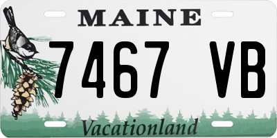 ME license plate 7467VB