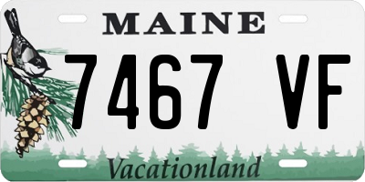 ME license plate 7467VF