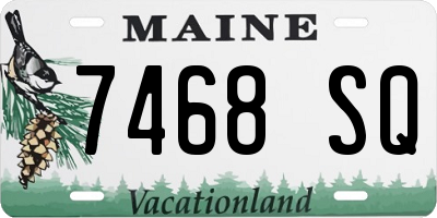 ME license plate 7468SQ