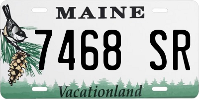 ME license plate 7468SR