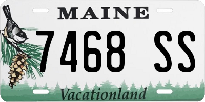 ME license plate 7468SS