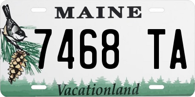 ME license plate 7468TA