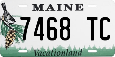 ME license plate 7468TC