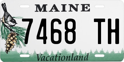 ME license plate 7468TH
