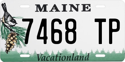 ME license plate 7468TP