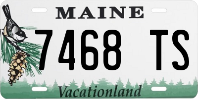 ME license plate 7468TS