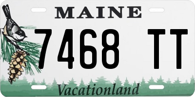 ME license plate 7468TT