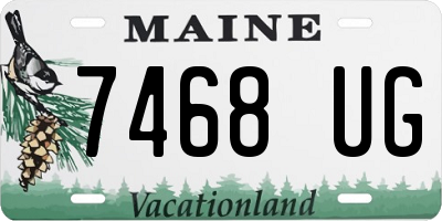 ME license plate 7468UG