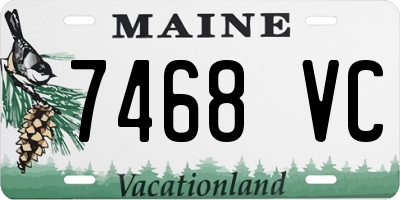 ME license plate 7468VC