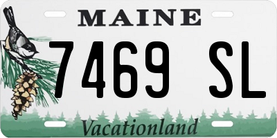 ME license plate 7469SL