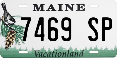 ME license plate 7469SP