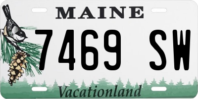 ME license plate 7469SW