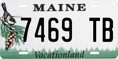 ME license plate 7469TB