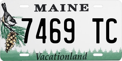 ME license plate 7469TC