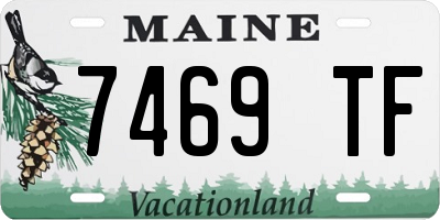 ME license plate 7469TF