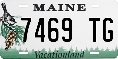 ME license plate 7469TG
