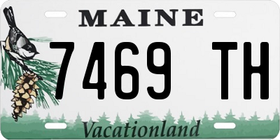 ME license plate 7469TH