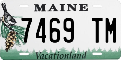 ME license plate 7469TM