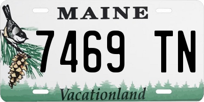 ME license plate 7469TN